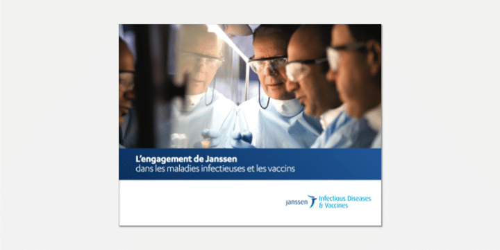 Réalisation d'un reportage vidéo et d'une brochure sur la Vision Infectiologie VIH de Janssen.